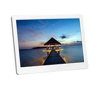 IGNVXMGKP Cadre Photo numérique pour la Maison avec Calendrier, Horloge, Affichage Photo, Lecture de Musique et de vidéos, écran Haute définition de 12 Pouces, Fixation Murale.