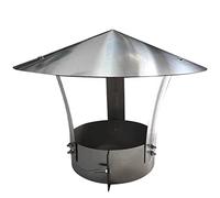 IGNVXMGKP Chapeau de cheminée en Acier Inoxydable, Protection Contre la Pluie et Le Vent, Embout de Protection, 230 mm (9,05 po)