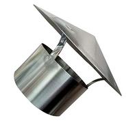 IGNVXMGKP Chapeau de cheminée en Acier Inoxydable, Protection Contre la Pluie et Les Courants d'air Descendants, Grille Anti-Oiseaux, 110 mm / 4,3 Pouces