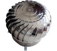 IGNVXMGKP Rotatif Acier Inoxydable Chapeau de cheminée avec extracteur Rotatif Anti-refoulement cheminée Capuchon Rotatif Ventilateur Protection Contre la Pluie et la Neige Conduit ()