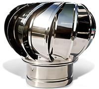 IGNVXMGKP Ventilateur de Toit sans Alimentation électrique, résistant au Vent et aux intempéries, Turbine de Ventilation de Toit, Ventilateur de cheminée Robuste et Durable (Taille : 200 mm/7,8 po)