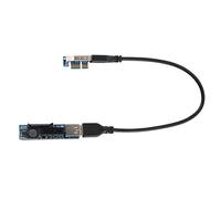 igo3D 30cm USB Cable PCI-E X1 PCIE Extension Graphics Card 90 Degree Right Angle with Power Supply Module