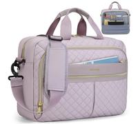 IGOLUMON Sacoche pour Ordinateur Portable 17 Pouces Sac de Travail Femme Grande Sac pc Portable Imperméable Porte Document Femmes Sac à Bandoulière