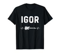 Igor Guitare Battement De Coeur Musique Guitariste T-Shirt Graphique avec Valeur