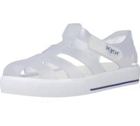 IGOR Garçon Mixte bébé Star Sandales Bride Cheville, Transparent/Translucide Blanc, 23 EU