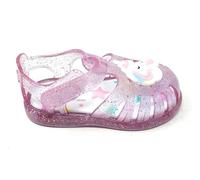 Igor S10341 Chaussures araignée de mer pour fille, modèle Tobby Licorne, avec fermeture, Violet mauve multi paillettes, 21 EU