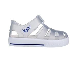 Igor Star, Sandalia Con Pulsera Unisex niños, Transparente (Translúcido Blanco), 25 EU