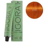 Schwarzkopf Coloration cheveux Igora Zero AMM 7-77 Blond moyen cuivré extra 60 ml