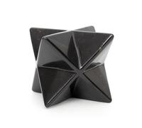 Igox Merkaba Pierre de Shungite 5 cm - Étoile naturelle - Pierres Shungite Cristal Protection Méditation Energie Guérison Chakra