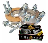 IGP 2 Entretoises de roue 12 mm compatibles avec Peugeot 206/CC de 2001> - 206 Plus de 2009> - 207/CC de 06 à 2015-208 I II de 2012> - 307 & 308 de 2003 à 2013 + boulons coniques