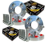 IGP Kit de 4 entretoises de roue 16 + 20 mm compatibles avec Mercedes Classe A w169 w176 w177 de 2004 à 2023 AMG + 20 boulons en acier