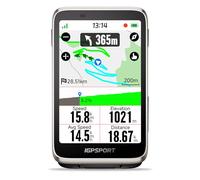 iGPSPORT BiNavi Compteur Velo sans Fil, Pantalla Táctil Control de Música Consejos Para Ascensos Ciclismo en Grupo Argent