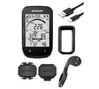 iGPSPORT BSC100S Compteur Velo sans Fil GPS, Écran 2,6’’ 40+ Données 40H | Rétroéclairage Auto 40 Données Sportives Compatible Strava Bluetooth ANT+ aux Capteur IPX7 Étanche Compteur Velo GPS