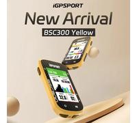 IGPSPORT bsc300 jaune nouvelle Version ordinateur de vélo GPS carte mondiale écran coloré capteur de Cadence de vitesse de cyclisme Modes de cyclisme Étui bsc300