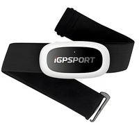 iGPSPORT HR50 Moniteur de fréquence cardiaque Bluetooth & Ant+ avec sangle de poitrine pour course à pied, cyclisme, gym et compatible avec Garmin Polar Wahoo Noir