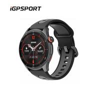 IGPSPORT LW10 1,43 pouces AMOLED écran surveillance de la fréquence cardiaque Bluetooth appel GPS sport Fitness oxygène du sang pour la course à pied cyclisme Silver Classic