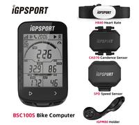 IGPSPORT-Ordinateur de vélo intelligent BSC100S, écran 2.6 pouces, navigation GPS, capteur de cadence, vitesse, simple à utiliser BSC100S FULL SET