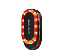 iGPSPORT SR Mini Feu Arrière de Vélo Radar, Portée de Détection Radar de 160 m, Alerte Lumineuse Avertisseur de Freinage