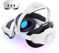 IGRL Sangle de tête pour Meta/Oculus Quest 3, sangle de rechange Elite Halo pour un confort amélioré, ergonomique, réglable, durable, accessoires VR pour MQ3