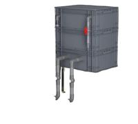 IGrobhuqk Boîte de Filtre d'aquarium Externe PE | Rouge plusieurs tailles for la filtration d'aquarium et d'étang(15.75x11.81x23.03in/40x30x58.5CM)