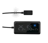 Igromètre pour aquarium pour reptiles : indicateur de température et d'humidité pour reptiles, indicateur d'humidité numérique | Indicateur de température et d'humidité pour reptiles avec écran digit