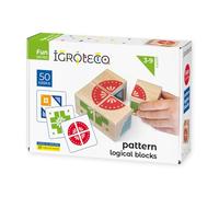 Blocs logiques 4 pièces jeu en bois