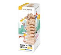Igroteco® Tour d’Équilibre en Bois - 54 Pièces - Jeu d’Adresse Classique pour Enfants et Famille - Bois Naturel des Carpates - Jouet Éducatif dès 3 Ans