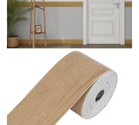 IGTOPS Frise autocollante - 10 cm - Frise murale autocollante - En PVC flexible et imperméable - Décoration pour salon, chambre à coucher (10 cm x 5 m, chêne jaune)