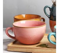 IGTOPS Grande Tasse à Café en Céramique 700 ML, Bols à Soupe, Bols à Céréales avec anse, Bols à Thé, Muesli, Salade, Bols à Café, Cadeaux