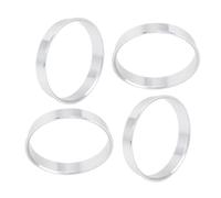 IGTOPS Lot de 4 anneaux de centrage de jantes en aluminium pour voiture, bagues de centrage de moyeux de voiture en alliage d'aluminium entretoises d'alésage de roue (66,1-57,1mm)
