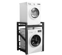IGTOPS Support de machine à laver, réglable, en métal à double couche, étagère au-dessus de la machine à laver, étagère de machine à laver, armoire de conversion pour machine à laver, sèche-linge