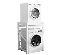 IGTOPS Support de machine à laver, réglable, en métal à double couche, étagère au-dessus de la machine à laver, étagère de machine à laver, armoire de conversion pour machine à laver, sèche-linge