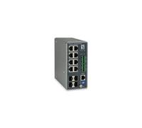 Level One Commutateur géré L3 IGU-1271 – 8x RJ45 + 4x SFP, 24 Gbit/s, VLAN, SNMP, -40° à 75°C