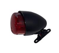 IGUANA CUSTOM - Feu arrière combiné HAWK ECO noir avec feu de stop, feu de stationnement et feu de plaque d'immatriculation - Approuvé E-MARK