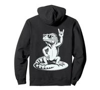 Iguana Punk Rock Rocker Heavy Metal Sweat à Capuche