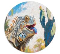 Iguana Puzzle 1000 Pièces Cadeau Unique Jeu Éduchatif Défi Jouet À De Qualité Supérieure Peinture Art pour Adultes Et Enfants À Partir De 14 Ans 1000pcs (67.5x67.5cm)
