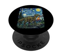 Iguanodon Nuit Étoilée Paléontologie PopSockets PopGrip Adhésif