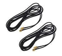 IGUATU 2X Cable RP-SMA de Rallonge D'antenne pour Routeur WiFi Noir