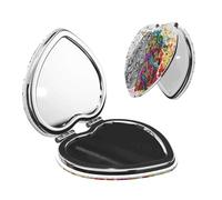 IguaTu Avantage du cerveau gauche et droit - Miroir de poche portable compact de voyage avec design double face pour sac à main, sac à main et usage quotidien