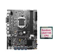 IGUATU B75 8GPU BTC Mining Carte mère + CPU aléatoire LGA1155 8XPCIE Adaptateur USB Support 2 x DDR3 MSATA B75 USB Miner Carte mère
