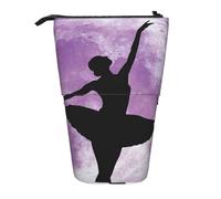 IguaTu Ballerina Dance - Trousse extensible - Organiseur de papeterie télescopique - Tissu Oxford durable - Multi-usage - Pour stylos, maquillage, Danse ballerine, Taille unique, Trousse de beauté
