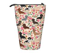 IguaTu Ballerina Dance - Trousse extensible - Organiseur de papeterie télescopique - Tissu Oxford durable - Multi-usage - Pour stylos, maquillage, Fleur pour chien., Taille unique, Trousse de beauté