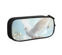 IguaTu Dove Trousse à crayons grande capacité - Organiseur de papeterie double couche pour l'école, le bureau, les voyages, Noir , Taille unique, Trousse de beauté