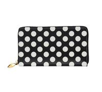 IguaTu Follow Your Dreams Portefeuille en cuir pour femme avec 12 emplacements pour cartes et plusieurs compartiments, pois, Taille unique