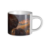 IguaTu Grande tasse à café en céramique avec poignée pour la maison, la cuisine, le bureau - 450 ml