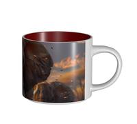 IguaTu Grande tasse à café en céramique avec poignée pour la maison, la cuisine, le bureau - 450 ml