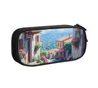 IguaTu Italian Street Trousse à crayons grande capacité - Organiseur de papeterie double couche pour l'école, le bureau, les voyages, Noir , Taille unique, Trousse de beauté