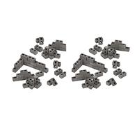 IGUATU Lot de 180 blocs de béton 1/12 Mini ciment miniatures petits aménagement paysager accessoires maison de poupées