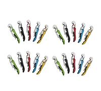 IGUATU Lot de 20 décapsuleurs pour vin lourd avec tire-bouchon de 20 paquets avec coupe-feuilles et ouvre-bouteille clé à vin pour serveurs, une maison