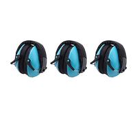 IGUATU Lot de 3 protections auditives anti-bruit pour enfants Bleu